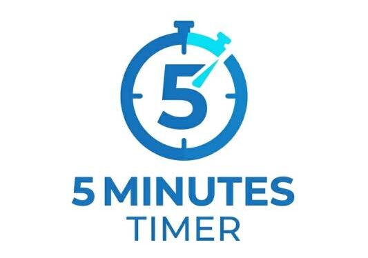 5 Minute Timer logo design
